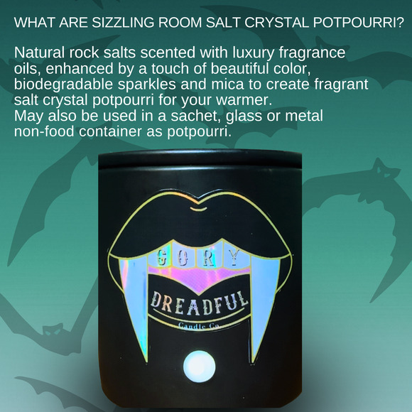 Immortally Oud Sizzling Room Salt Crystal Potpourri: Citrus Oud Patchouli - Picture 3 of 4
